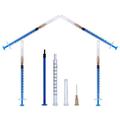 100 piece 1ml blue Disposable Syringe with 0 45 16mm Needle Sterile Injection individual package Free