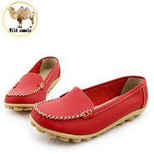 2015 New Genuine Leather Women Shoes EURO 35~41 Causal Soft Woman’s Flats 8 Colors Female Moccasins Sapatilhas Femininos XWC101