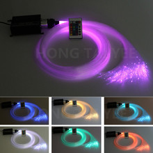 16 Вт RGB из светодиодов волоконно-оптические кабели звезда потолок свет комплект 150 шт. 0.75 мм 2 м + из светодиодов волоконно-оптический свет двигателя 24IR пульт дистанционного управления