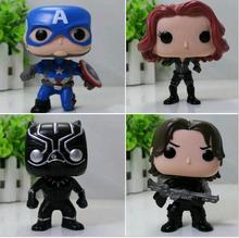 4psc FUNKO POP 2016 новое действие Мстители Капитан Америка 3 Модель buliding Игрушки Коллекционирования Подарок детям