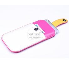 New Leather Shoulder Belt Touch Capa For Samsung Galaxy S6 Case For Samsung S5 CoverWallet Sleeve