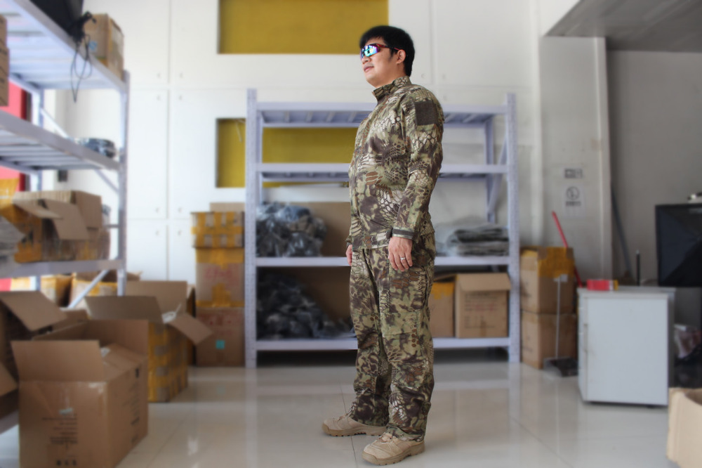 Python pattern camouflage commando training uniform camouflage suit special warfare tactics suit ACU military uniform