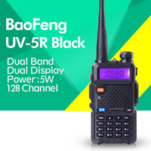Updated BAOFENG UV-5R Dual Band Transceiver 136-174Mhz & 400-520Mhz Two Way Radio with 1800mAH Battery free earphone