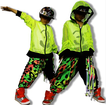 Kids Pants Fashion 2014 Hip Hop Sweatpants Jazz dance costume neon color patchwork color block harem pants hiphop sports pants