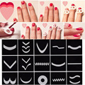10 Sheets French Nail art Stickers Manicure Tips Guide Nails Decoration Form Finger Guides DIY Beauty