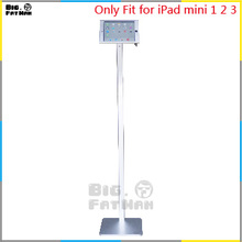 360 rotating display floor tablet stand metal case frame security mount lockable holder for iPad mini 1 2 3 tablet floor stand