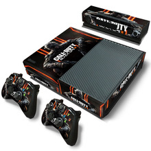 Protective For Black Ops 3 PVC Vinyl Decal For Microsoft Xbox One Console + 2 PCS Stickers Controllers Game