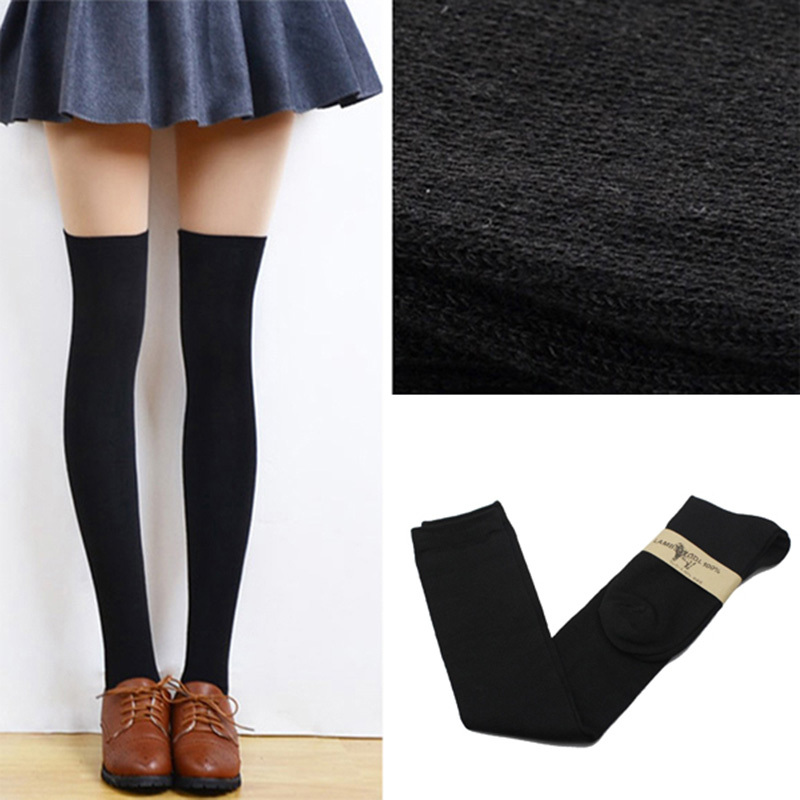 2015 NEW 4 Colors Fashion Sexy Knit Thigh High Over The Knee Socks Long Cotton Stockings