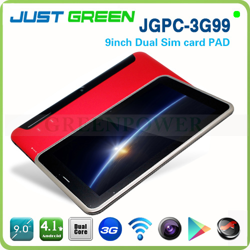 Free shipping Tablet 3G99 9 inch 1GB 8GB Android 4 1 1024 600 dual sim card