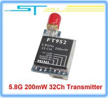 2014 Newest Super Light 5.8G 200mW 32Ch Transmitter 2-7S input FT952 for Drone RC quadcopter FPV X350 pro X800 Drop toy hobbies