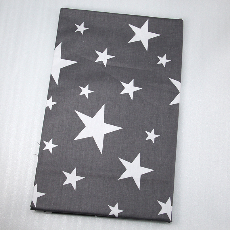 5210 50*147CM big and small stars cotton fabric for Tissue Kids Bedding textile for Sewing Tilda Doll