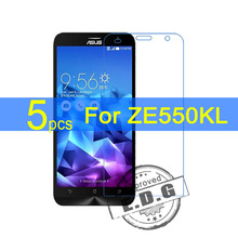 5pcs Ultra Clear LCD Screen Protector Film Cover For Asus Zenfone 2 Deluxe Laser ZE550KL Protective Film + cloth