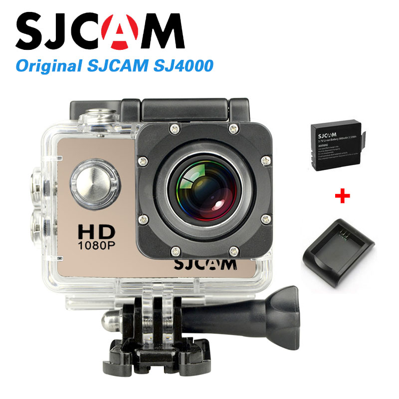 Original SJCAM SJ4000 Sport Action Camera Waterproof Full HD 1080P 30fps 12MP FPV Camera +Extra 1pcs battery+Charger