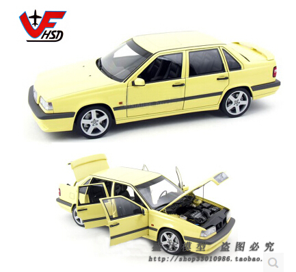 store opening Volvo 850T-5R Sedan Autoart 1:18 yellow Limited collection Classic models Original alloy car model