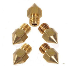 3D Printer Nozzle for Makerbot MK7 MK8, 0.4mm copper, applicable to 3mm filament