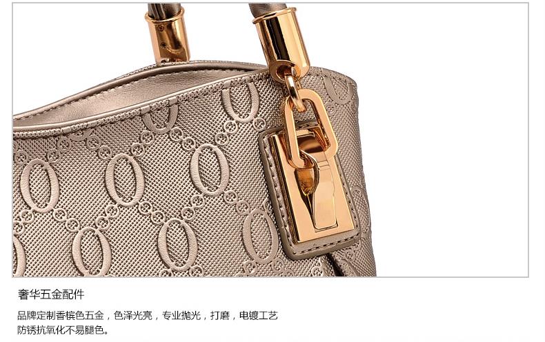 2015 Fashion Brand 3 Sets Bags High-grade Pu Leather Handbag Women