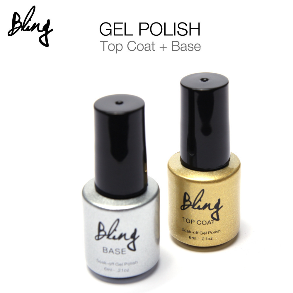 Bling Nail Gel UV Top Coat UV Base Coat Foundation for UV Gel Polish Top it