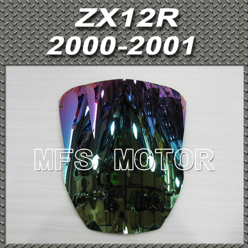Новый для Kawasaki ZX12R 2000 2001 00 01 / ветровое стекло свет иридиум магия цвет для мотоциклов