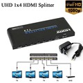 1x4 UHD V2 0 HDMI Splitter HDMI audio video switcher converter Support 3D 1080p 4K 2K