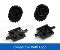 Kids DIY Toys Educational Building Blocks Parts MOC Plastic Building Bricks Wheels Pedestal Compatible With Legoe