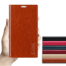 Sucker Cover Case For Xiaomi 4c 4i Mi4c Mi4i M4c M4i High Quality Luxury Genuine Leather Flip Stand Mobile Phone Bag + free gift