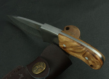Fixed blade knife Outdoor knife High Quality 5Cr13 steel blade wooden handle Free shipping survival hunting