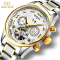 Luxury Watch Men Automatic Mechanical Tourbillon Waterproof Skeleton gold Self Wind Full Steel Wristwatches Male Reloj
