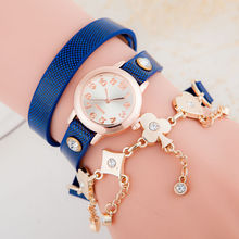 Fashion Bracelet Women Watch Poker Accessories Gold Chain Leather Dress Wristwatch Jewelry Quartz Watch Reloj Mujer