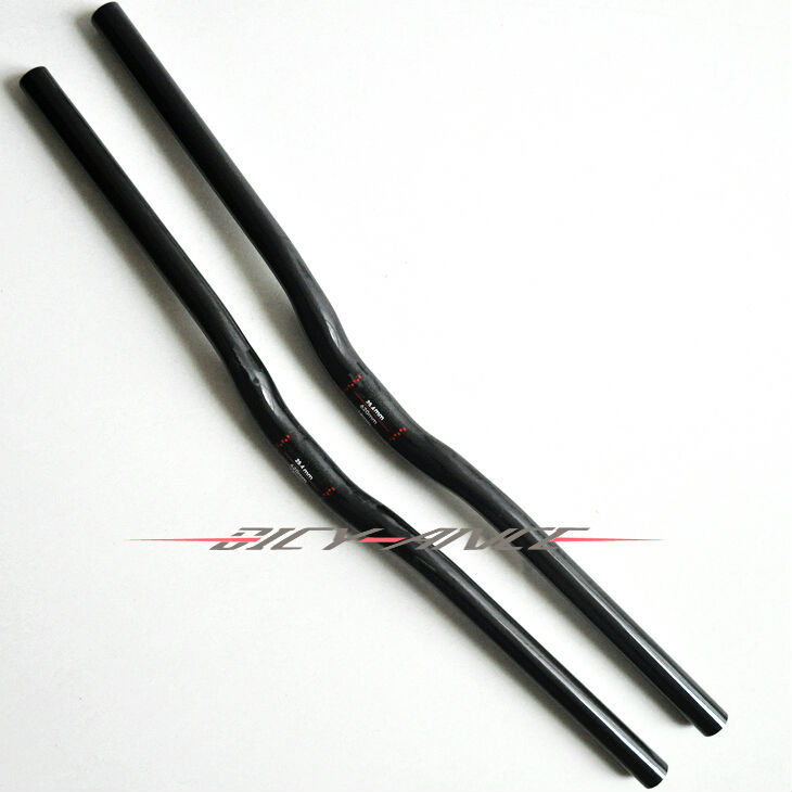 New Carbon Bicycle Handlebar MTB Mountain Road Bike BAR Riser Bar 25.4*580-620mm