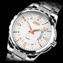 Relojes hombres marca de lujo del cuarzo de acero Digital completo de pulsera de buceo 30 m Casual reloj relogio masculino