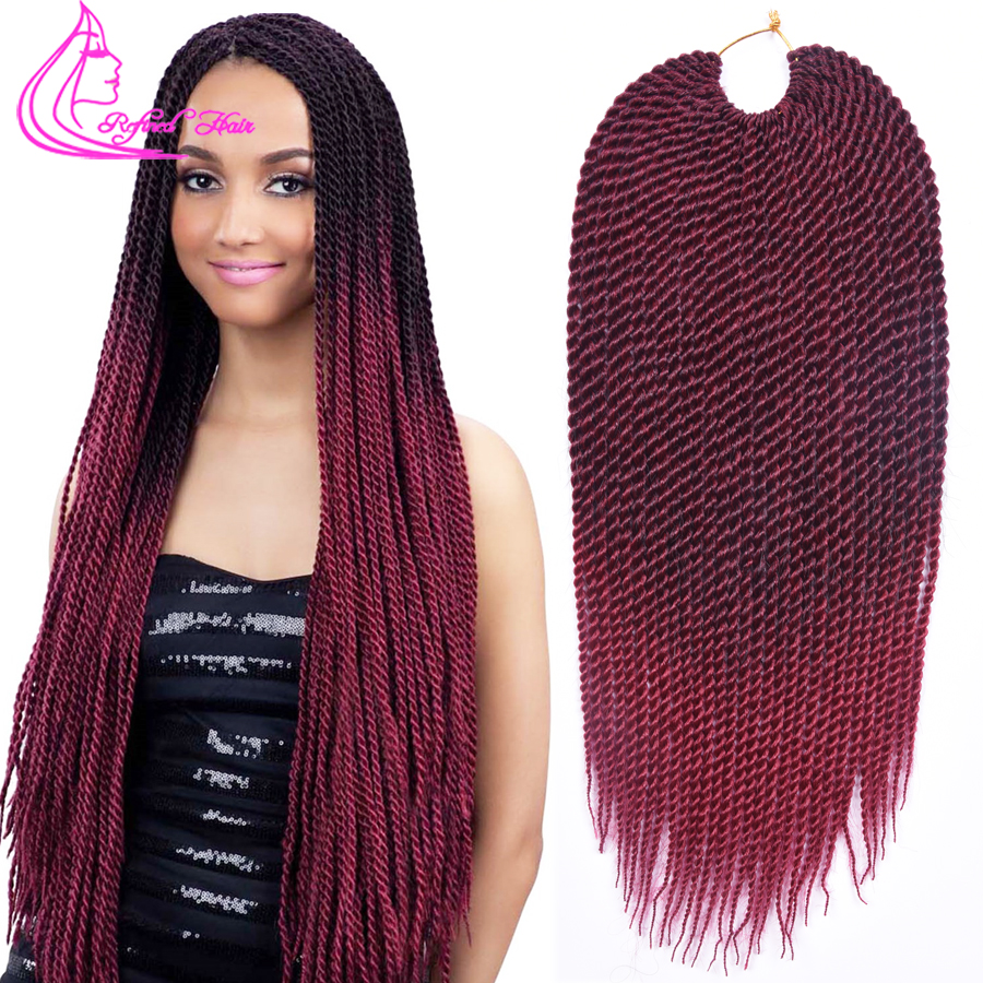 18 pouces Havana Mambo Twist Crochet Tresse Cheveux La Havane Twist Crochet Cheveux 30 Racines Twist