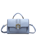 Sweet Style Ladylike Handbag Women Solid Color Simple All match Flap Small Bag Belt Lock Ornament