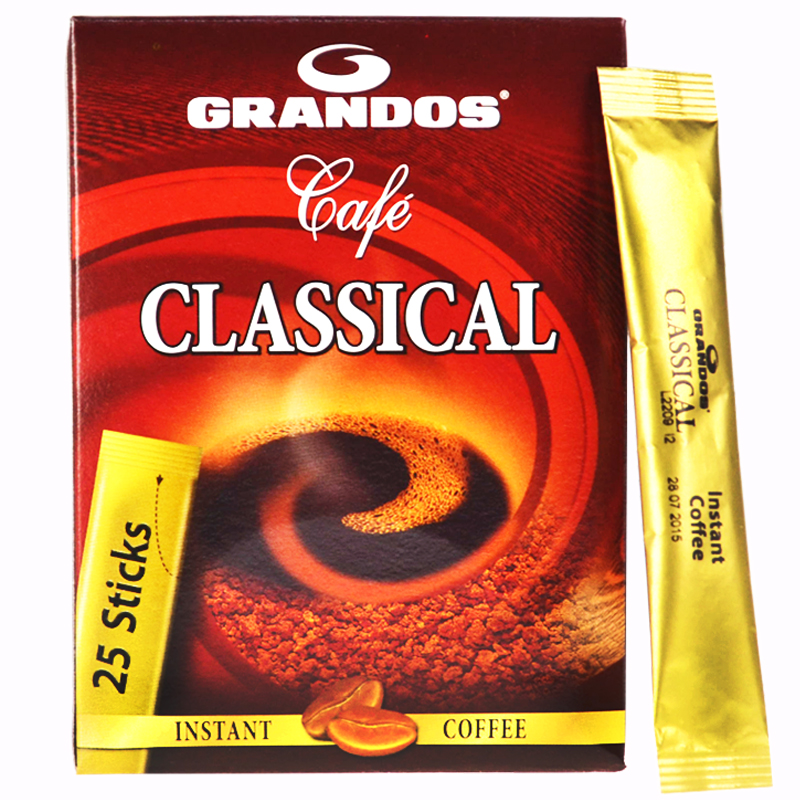 Germany imported Grant pure instant coffee GRANDOS classic black coffee sugar 45g free shipping
