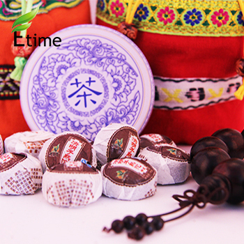 puer tea New Fashion Mini Bowl Semen Cassiae Ripe Tea Chinese Traditional Authentic puer 220g 50pieces