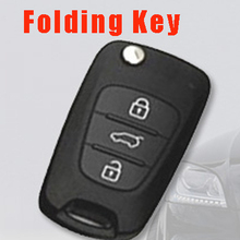 High Quality 3 Buttons Car Flip Remote Key Shell Blank Case for Hyundai I30 IX35 With