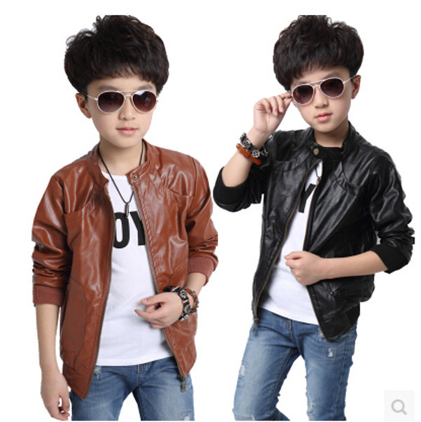 Kids Black Leather Jackets - Jacket