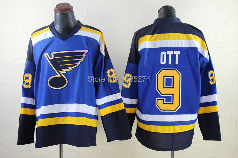 #91 Vladimir Tarasenko Cheap Ice Hockey Jerseys #9 Steve Ott St. Louis Blues Jersey Team Color ...