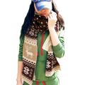 Practical design Christmas Reindeer Snowflake Scarf Warm Thick Winter Shawl Xmas for lady Wonderful gift free
