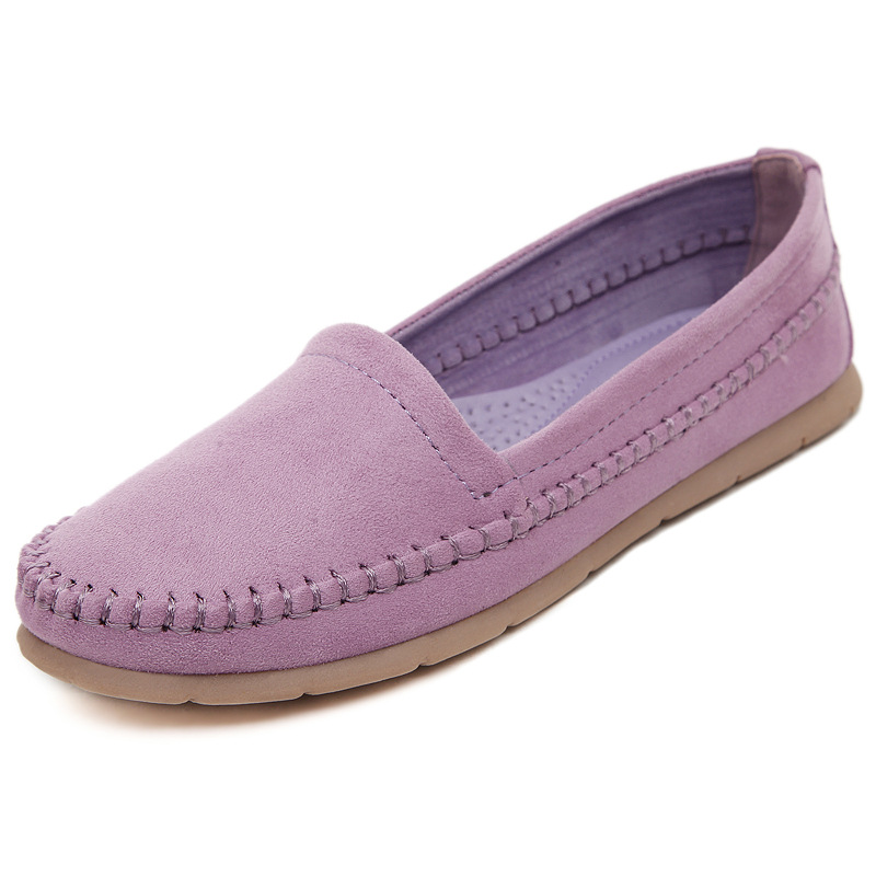 Size 49 Casual Boat Shoes Women Shoes Lavender Summer Women Flats