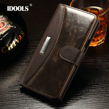 S6 Fashion Business Luxury Classic Flip Case for Samsung Galaxy S6 & S6 Edge with metal Cover Wallet Stand with Card Holder