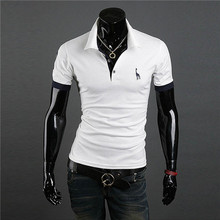 Men’s Casual Tops Tee V Neck Polo Shirts Slim Fit Short Sleeve