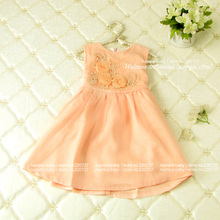 3d flower customes kids toddler tutu dresses,wholesale fall fashion 2015 girls clothing, 5 pcs/lot(p2459011),fit for 2-6 years
