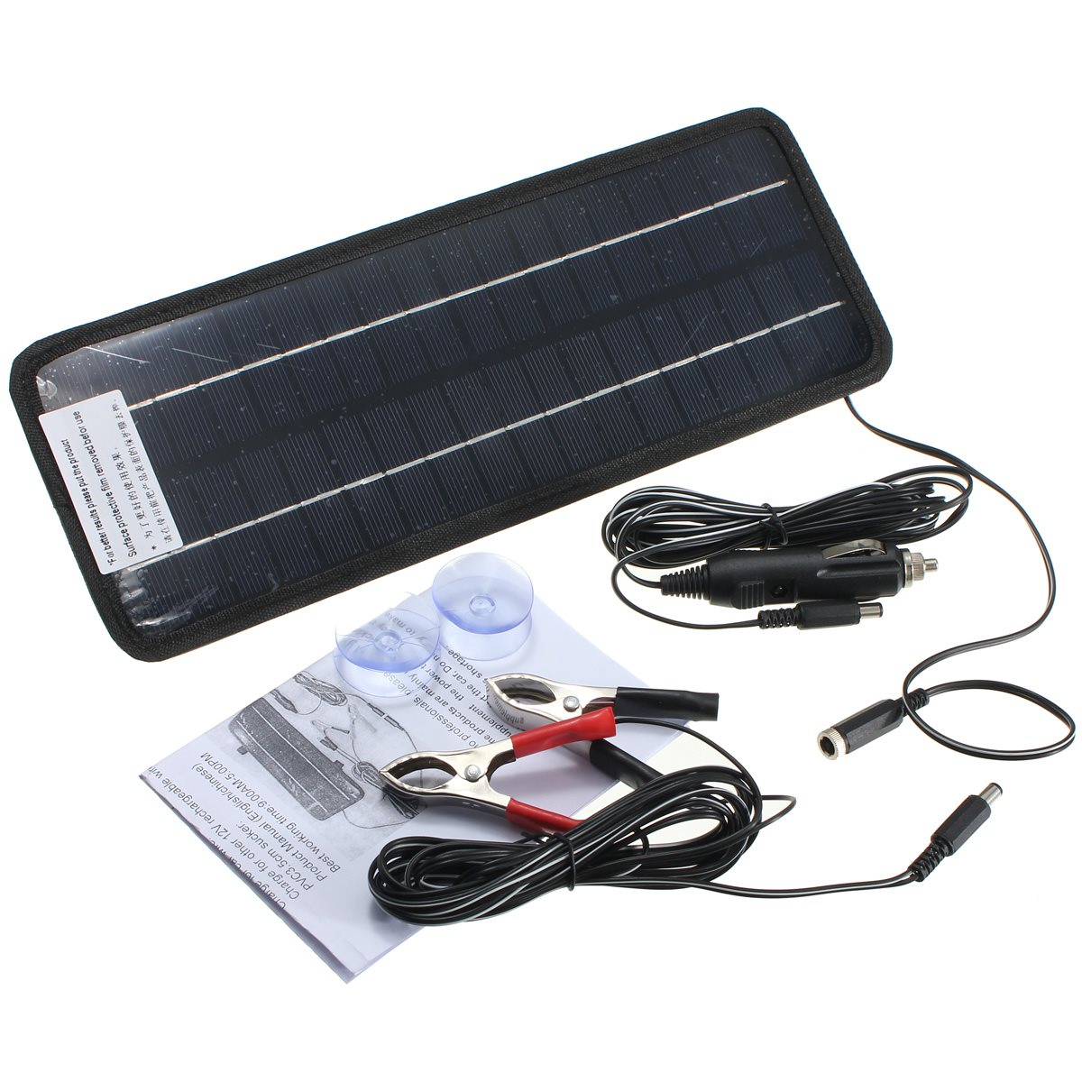 High quality 12v 4.5w Portable Monocrystalline Solar Panel Module System Car Automobile Boat Rechargeable Power Battery Charger