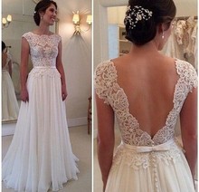 New arrivals from 2016 Custom Made Backless font b Wedding b font font b Dress b