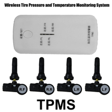 Bluetooth TPMS Support iPhone Android phone Wireless Tire Pressure Monitoring System Car TPMS with 4 Internal Car sensor