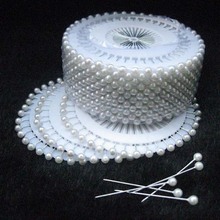 480Pcs Round Pearl Head Dressmaking Pins Weddings Corsage Florists Sewing Women Mini Ball Jewelry Crystal Fashion