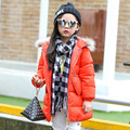 2016 New Arrival Solid Unisex Half New Winter Children Down Jacket Long Thick Warm Feather Padded