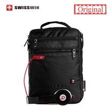 Swiss Shoulder Bag Small Messenger Bag for Tablets and Documents Men’s Black swissgear wenger Handbag 11-inch