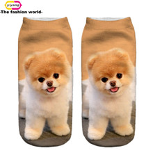 3D Printed Socks Women New Unisex Cute Low Cut Ankle Socks Multiple Colors Women Sock Women’s Casual Animal Shape Socks