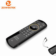 Original Rii i25A Russian Layout 2.4Ghz Wireless Mini Air Fly Mouse Keyboard with IR Remote Learning and Earphone Jack